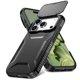 thumbnail image 1 of Funda Resistente para iPhone 17 Pro con Tapa Deslizante y Protección Militar Negro, 1 of 6