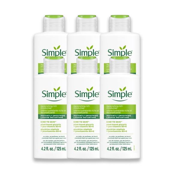 Hidratante simple, agradable a la piel, regenerador, rico, 6 unidades