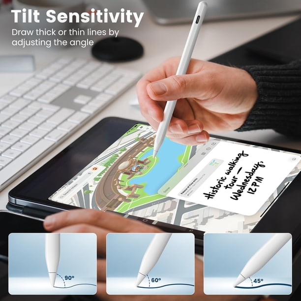 Lápiz capacitivo con forma de bolígrafo para Apple iPad A16 de
