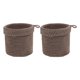 thumbnail image 5 of 2x Cestas De Almacenamiento Elegantes Contenedores De Almacenamiento Para Tocador De Sala De Estar Marrón, 5 of 5