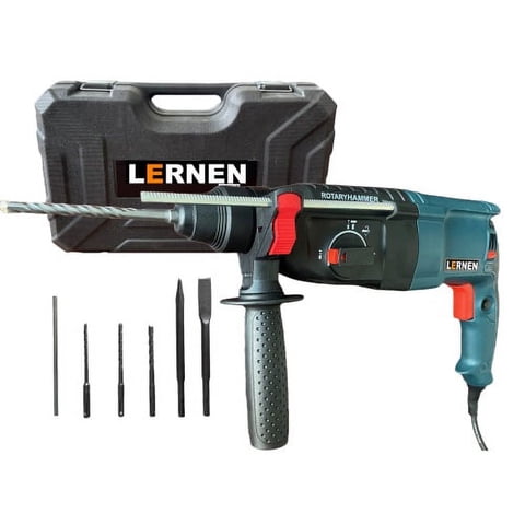 Lernen - Kit Rotomartillo 800 W + Maletín Portátil + Accesorios