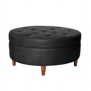 Latam Home - Pouf Paris Cuero Kentucky Negro