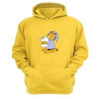 Genérico - Polerón Canguro Garfield Amarillo Talla L Unisex