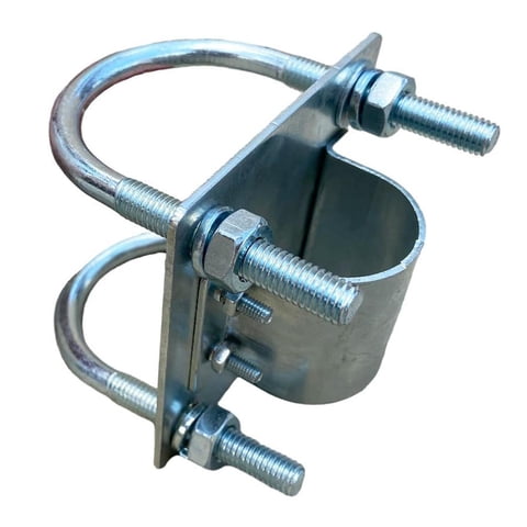 Magideal - Adaptador De Montaje En Poste, Abrazadera De Mástil De Antena, Soporte De Tubo, Base De Montaje De Poste De Techo, Clip De Antena, Abrazadera De Poste