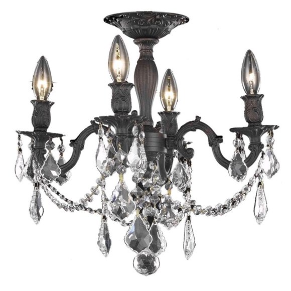 Lámpara de Araña Elegante Elegant Lighting 9204F17DB-GT/RC Cristal