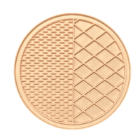 Genérica - Plato De Silicona Lento Lick Mat Para Perros Y Gatos Coral Claro