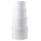 thumbnail image 1 of Cajas de regalo Briful Round, juego de 4 unidades, color blanco, varios tamaños, 1 of 7