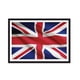 thumbnail image 1 of Cuadro Bandera Británica con Marco Negro, 1 of 1