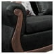 thumbnail image 2 of Sofá Con Resorte Estructural Grand Santi Envejecido 3 Personas Negro X, 2 of 3