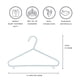 thumbnail image 2 of Paja De Trigo Hangers De Plástico Paquete De 30 Unidades Para Ropa Infantil, 2 of 8