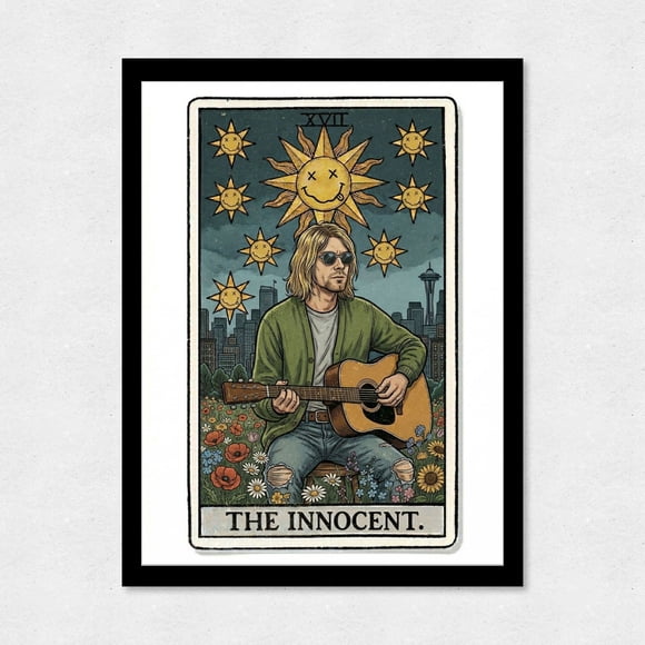 Cuadro Decorativo 35x45 Kurt Cobain Tarot