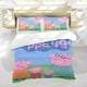 thumbnail image 5 of Peppa Pig Conjunto de sábanas temático, trío de piezas, cómodo y amigable con la piel, diseño único, regalo de decoración para el hogar para familiares, amigos y fans, 90 cm * 190 cm, 5 of 6