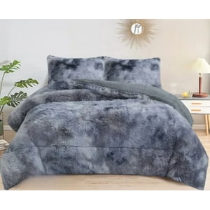 Genérico - Cubrecama Peludo Chiporro 1.5 Plaza Jaspeado