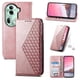 thumbnail image 3 of Funda Flip FOXDOCK para OPPO Reno 11 5G , Estilo Billetera con Diseño Rombo, Correa de Mano y Soporte, Uso Diario, 3 of 6