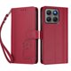 thumbnail image 3 of Funda Cartera Trébol para Motorola Moto G37/G37 Power con Ranuras Tarjetas y Carga Inalámbrica Rojo, 3 of 6