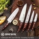 thumbnail image 3 of Juego de cuchillos de chef Brewin CHEFILOSOPHI japoneses, 5 piezas con mango, 3 of 6