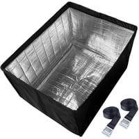 Xusx111 - Ventana Cubierta De Aislamiento Del Aire Acondicionado Para La Unidad Exterior, Al Aire Libre A Prueba De Polvo Y Impermeable, 17 ""L × 13"" H × 12 ""D - Negro