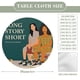 thumbnail image 2 of Larga historia corta-theme Fitted Round Tablecloths Elastic Edged Table Covers Waterproof Table Cloth for Kitchen Holiday Party Tables Decor 120cm, 2 of 6