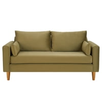 Bodevir - Sofa Sky 3C Felpa 04 Verde Musgo