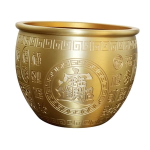 Magideal - Cuenco De Latón Feng Shui, Adorno De Mesa, Estatua Creativa, Escultura, Cuenco De Cornucopia, Cuenco Del Tesoro Para Regalo De Inauguración De La Casa Precisamente Tallado