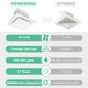 thumbnail image 5 of Extractor de baño POWERENG con luz 12 W 141 CFM 0.7 Sones, 5 of 8