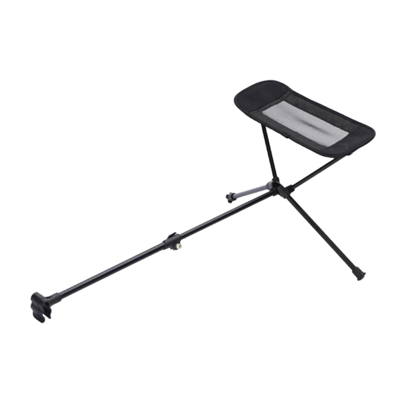 Magideal - Reposapiés Universal Para Silla Reclinable Plegable Con Malla Transpirable Y Aleación De Aluminio Fácil De Transportar Adecuado Para Excursiones Y Us Negro