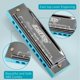 thumbnail image 5 of Harmonica East top Blues Diatonic, 10 hoyos, tecla C, para principiantes, 5 of 7