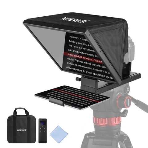 Teleprompter Neewer Basics X16B De Aleación De Aluminio Elevable De 16''