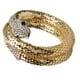 thumbnail image 1 of Cristal De Punk, Retro Vendimia Gruesa Curvada Estiramiento Serpiente Discoteca De Oro Dama \ 's, 1 of 1