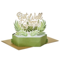 Tarjeta De Felicitación Hallmark Paper Wonder Get Well Soon Con Plantas