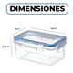 thumbnail image 2 of 3 Taper Contenedor Hermético Plástico 500ml Comida Almuerzo, 2 of 10