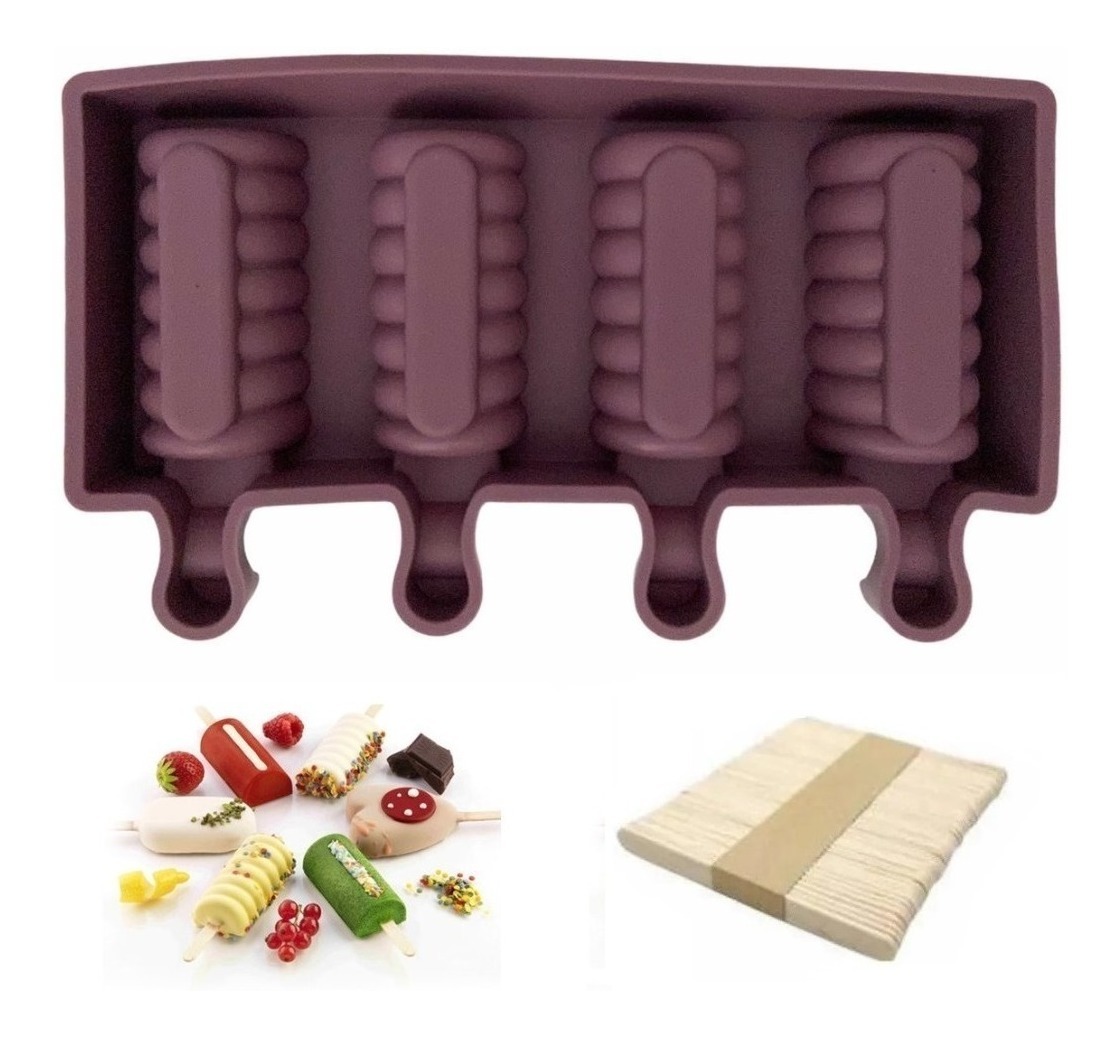 Genérico - Moldes De Silicona Para Helados Molde Paletas Helado Paleta