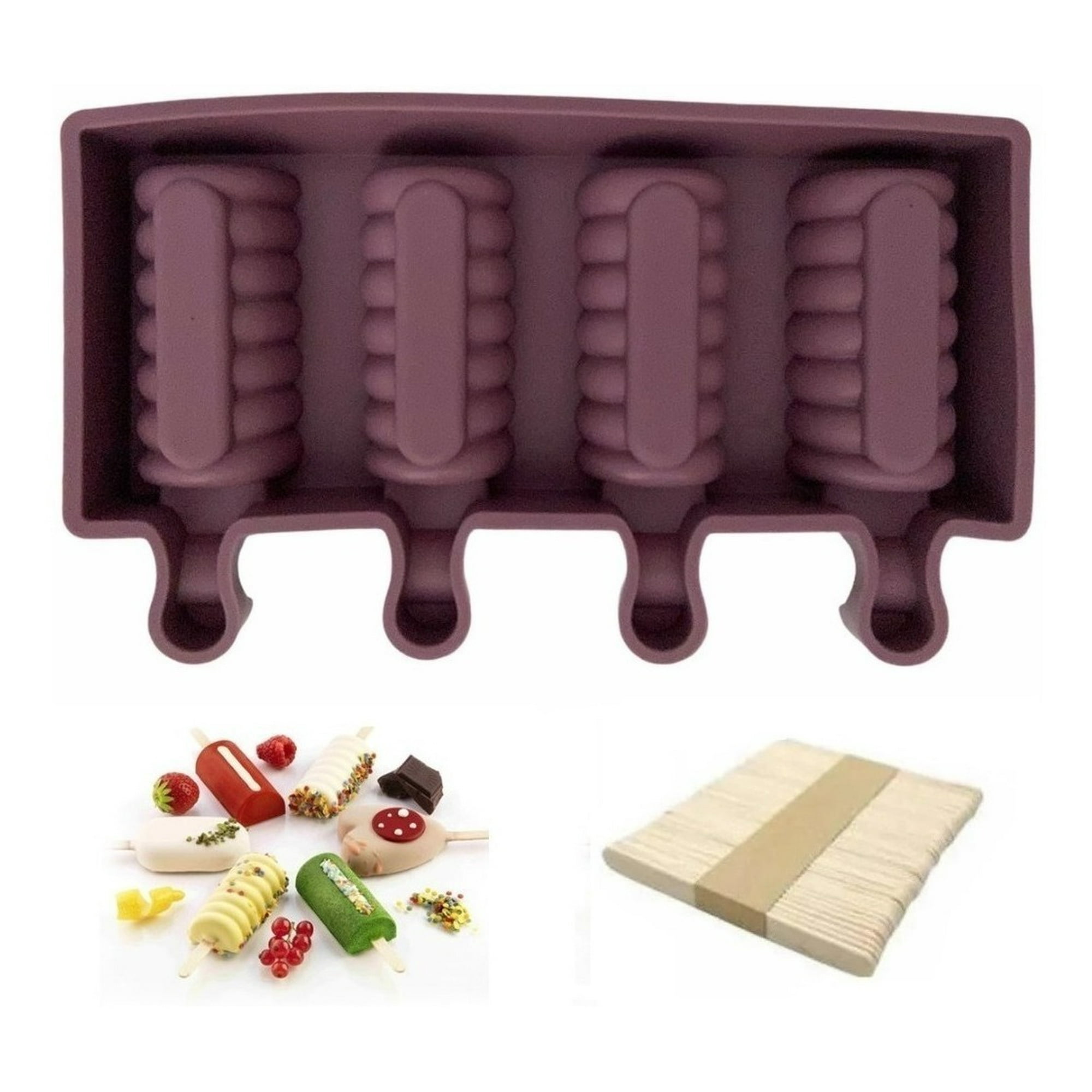 Genérico - Moldes De Silicona Para Helados Molde Paletas Helado Paleta