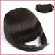 thumbnail image 1 of suxuMhao Flequillo con Clip, 3 Piezas Peluca sin Pegamento con Flequillo-5.9in Peluca Sintética, Pelucas Lisas para Reemplazo de Cabello, Pelucas de Reemplazo de Cabello Castaño Negro, Flequillo de, 1 of 2