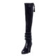 thumbnail image 2 of 1/6 Zapatos De Botas Largas De Tacón Alto Con Cremallera Para Mujer Para Figura De Acción De 12 '' Negro, 2 of 3