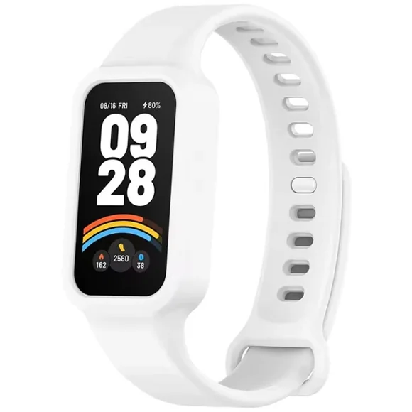 Correa Silicona Para Xiaomi Smart Band 9 Active Blanco