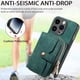 thumbnail image 2 of Funda Tipo Cartera con Correa Cruzada para iPhone 15 Pro Protección Contra Golpes Verde, 2 of 5
