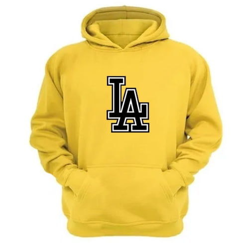 Genérico - Polerón Canguro La Amarillo Talla Xl Unisex