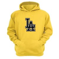 Genérico - Polerón Canguro La Amarillo Talla M Unisex