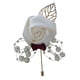 thumbnail image 3 of Novio Novia Ramillete Artificial Para Boda Dama De Honor Padrinos De Boda Blanco, 3 of 5