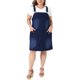 thumbnail image 1 of Vestido de Mezclilla con Tirantes Ajustables para Mujer de Talla Grande de Agnes Orinda, Estilo Universitario, Casual de Verano, Midi, con Bolsillos, 2X Azul Oscuro, 1 of 6