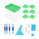 thumbnail image 3 of Kits De Bandejas Para Pinturas De Diamantes 5D, Bandejas De Clasificación De Cuentas Para Manualidades, Color Verde, 3 of 5