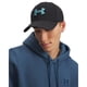 thumbnail image 2 of Gorra Under Armour Blitzing Stretch Fit para hombre, color negro/azul Haze, 2 of 2