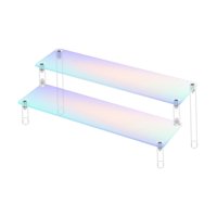 Ioensy - Estante De Exhibición Vertical De Acrílico, Soporte De Exhibición Coleccionable Para Organizador De Buffets, Doble Capa