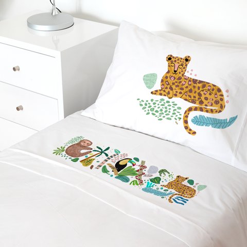 Tuyo Print - Juego De Sábanas Transición Jungla