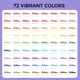 thumbnail image 2 of Set de bolígrafos de colores Artecho 72 colores de doble punta para adultos, 2 of 6