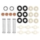 thumbnail image 2 of 27x kits de reparación de trompeta, fieltros de resorte metálicos, herramientas de reparación de válvulas, tapones de trompeta, piezas de instrumentos, 2 of 5