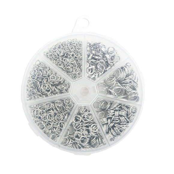 Anillas para bisutería CousinDIY, 1030 piezas, color plata, sin níquel