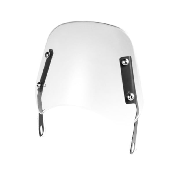 Parabrisas de Motocicleta con Soporte de Montaje, Reemplazo Fácil de Instalar, Accesorios Retro Resistentes, Deflector de Viento de Parabrisas Delante Claro