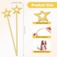 thumbnail image 2 of Varita Princess Star ZCYSRLQIN, 13 pulgadas, Angel Fairy Gold, 12 unidades, 2 of 7